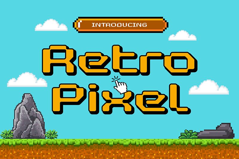 Retro Pixel Czcionka