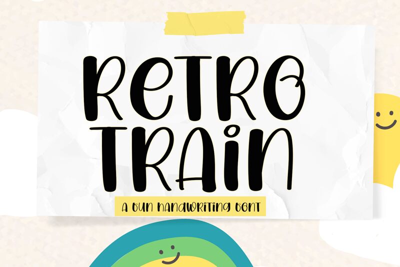 Retro Train Font