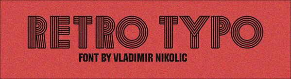 Retro Typo Carattere