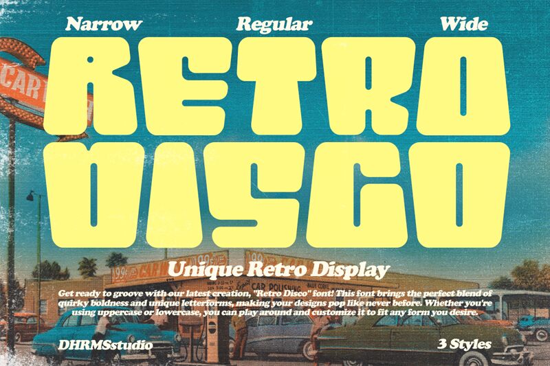 Retro Disco الخط 