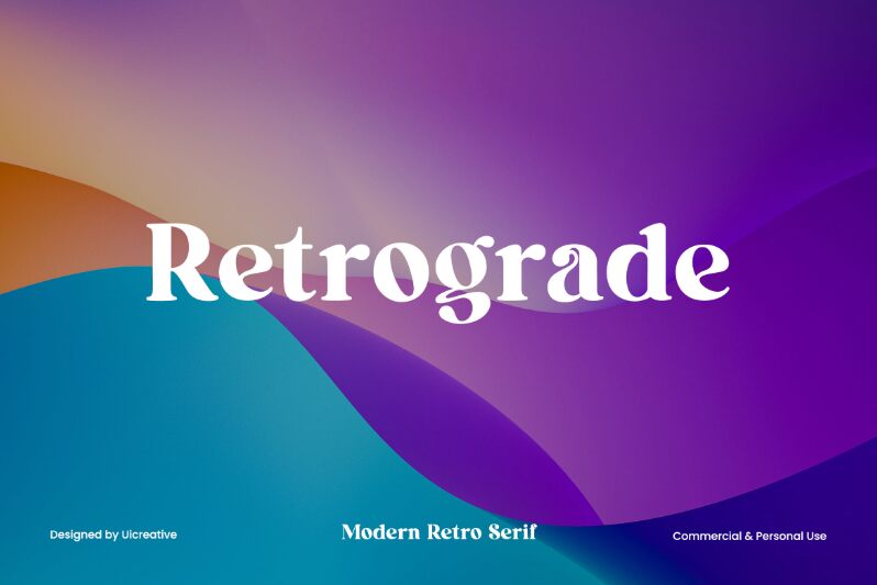 Retrograde Czcionka