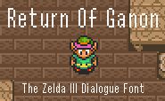 Return of Ganon Czcionka