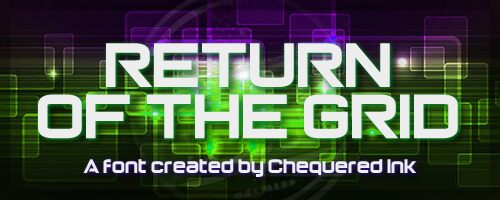 Return of the Grid Schriftart