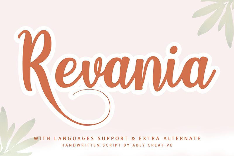 Revania Schriftart