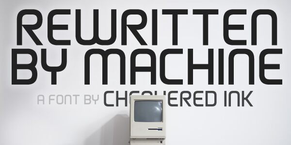 Rewritten By Machine 字体