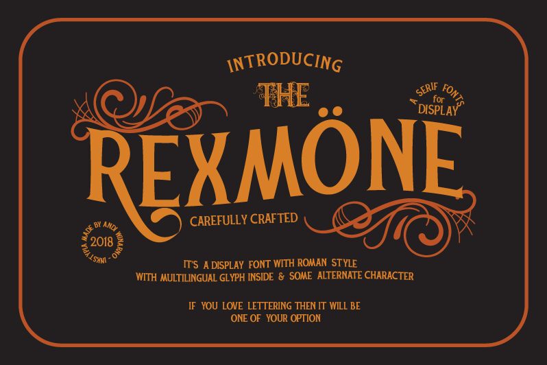 Rexmone Schriftart
