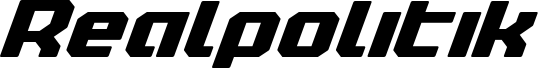 Preview of the Realpolitik Bold Italic font