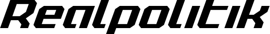 Preview of the Realpolitik Italic font