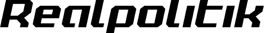 Preview of the Realpolitik Semi-Italic font