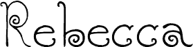 Preview of the Rebecca font