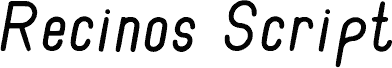 RecinosScript Italic Regular