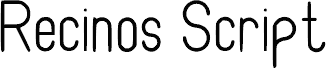 RecinosScript Light Regular