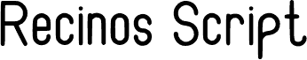 RecinosScript Regular Regular