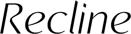 Recline Light Italic