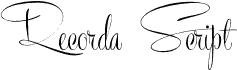 Recorda Script Personal Use Only