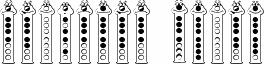 Ukážka písma Recorder Faces