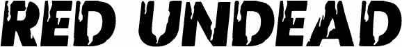 Red Undead Semi-Italic