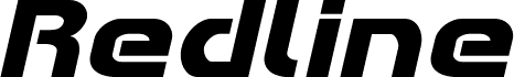 Podgląd czcionki Redline Expanded Italic