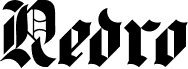 Preview of the Redro Regular font