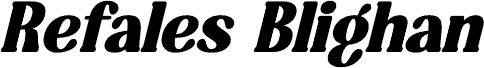 Refales Blighan DEMO VERSION Italic