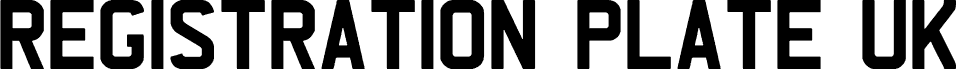REGISTRATION PLATE UK