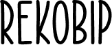Попередній перегляд шрифту Rekobip - Free For Personal Use