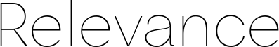 Relevance-trial Thin