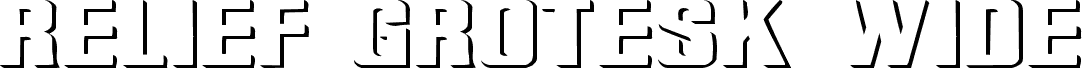 Relief Grotesk Wide