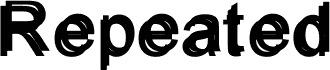 Repeated:-Þ