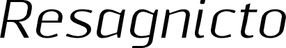 ResagnictoItalic