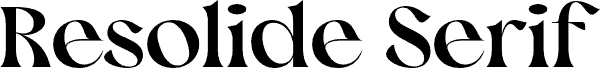 Resolide Serif PERSONAL USE Regular carattere