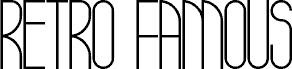 Retro Famous Retro Regular písmo