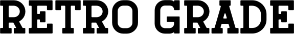 Preview of the Retro Grade font