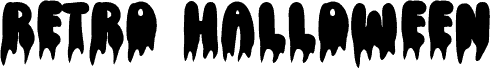 Retro Halloween font