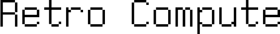Preview of the RetroCompute font