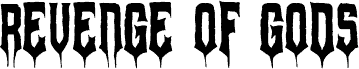 Revenge of Gods font
