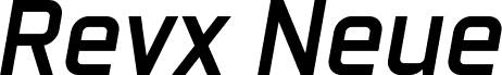 Revx Neue Demo Semi Bold Italic