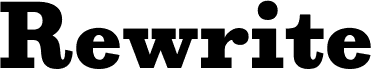 Rewrite Bold