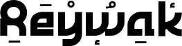 Preview of the Reywak Personal Use Regular font