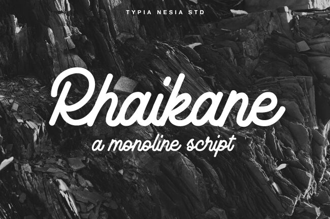 Rhaikane Schriftart