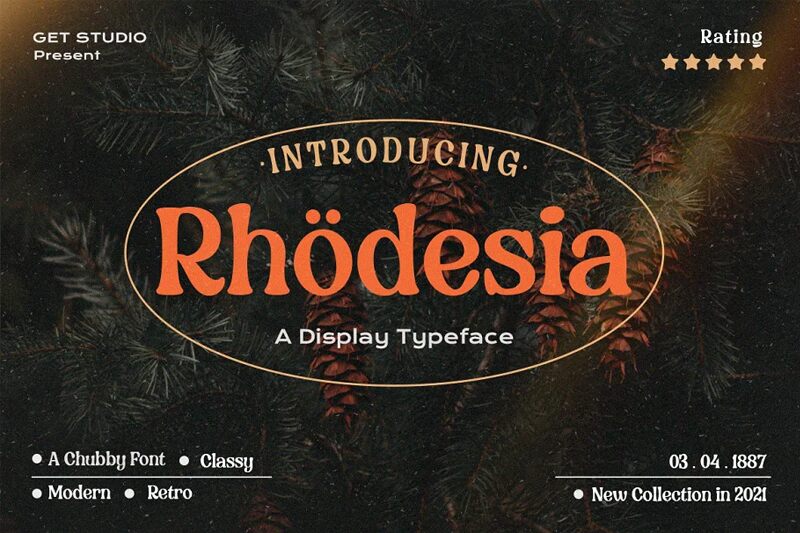 Rhodesia Regular — عرض الخط