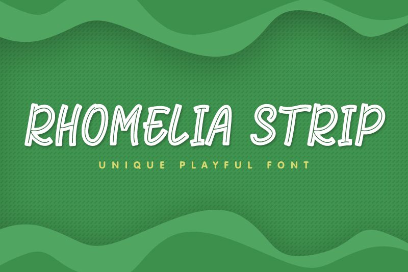 Rhomelia Strip Czcionka