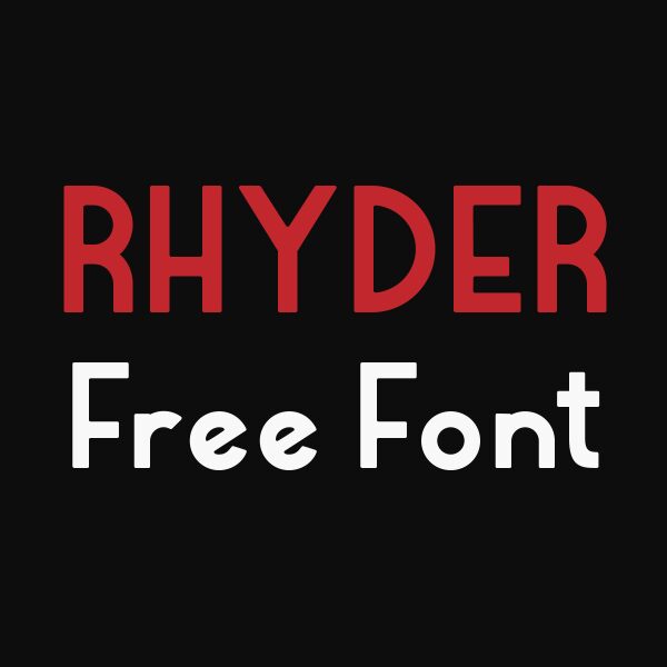 Rhyder Schriftart