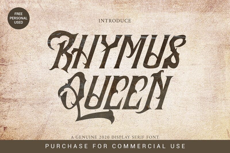 Rhymus Queen Czcionka