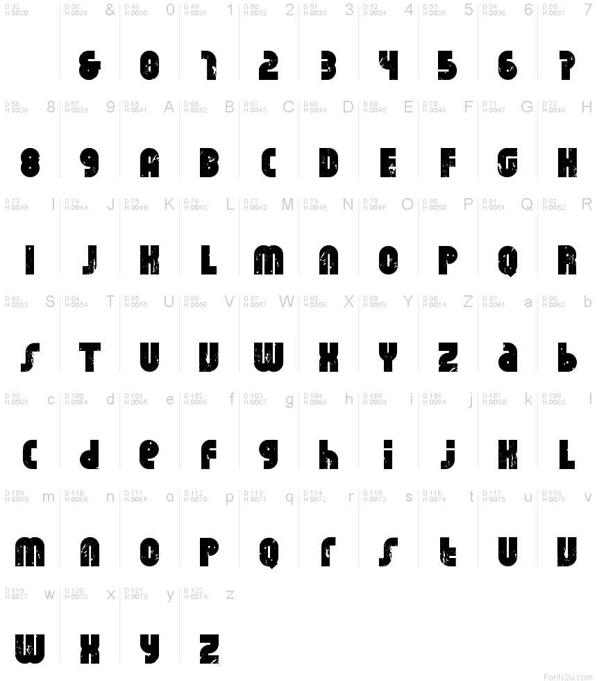 RhinoRaja font