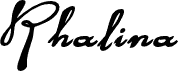 Rhalina Bold Expanded Italic