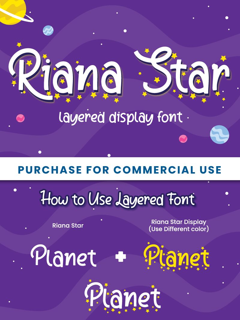 Riana Star Czcionka
