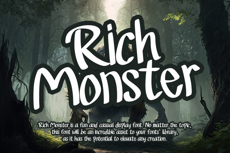 Rich Monster Шрифт