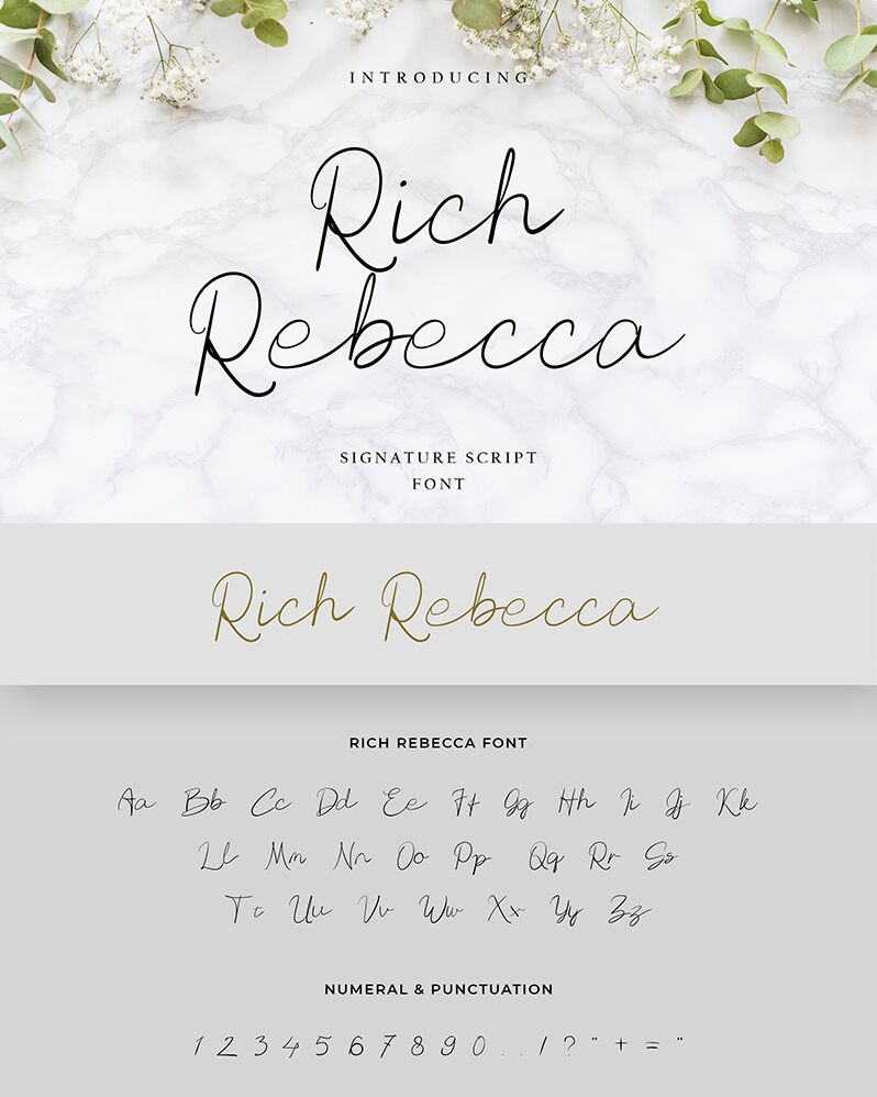 Rich Rebecca 字体