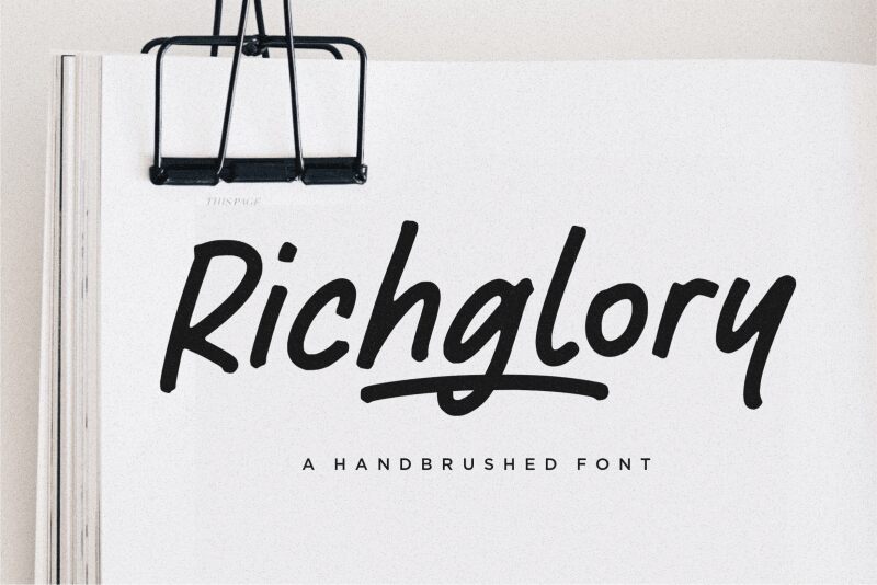Richglory الخط